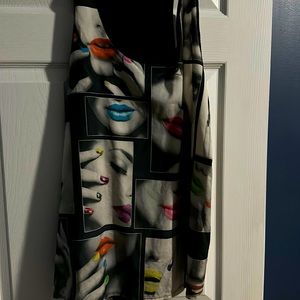 Blush tank like new fun fabric and pattern